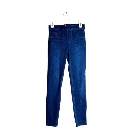 Spanx Jean-ish Denim Ankle Leggings Dark Jeans Jeggings - Picture 1 of 7